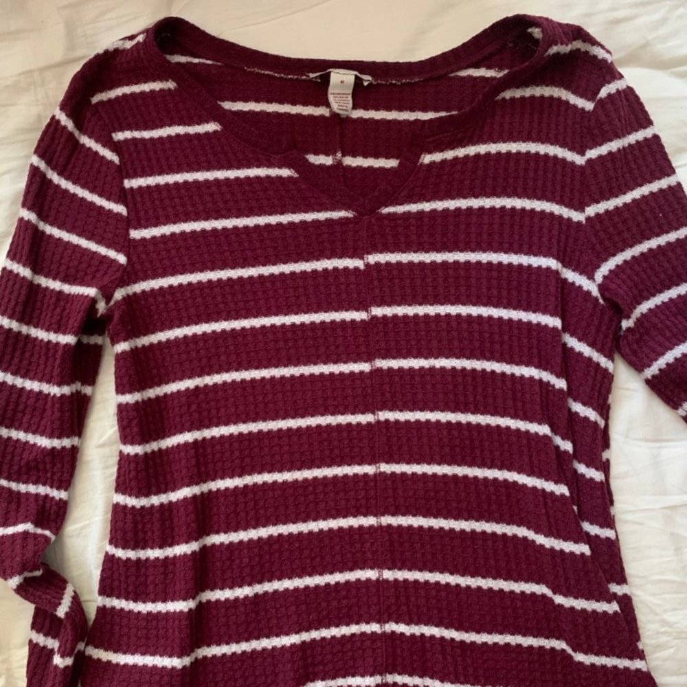 Arizona Jeans Ribbed Long-Sleeve Shirt